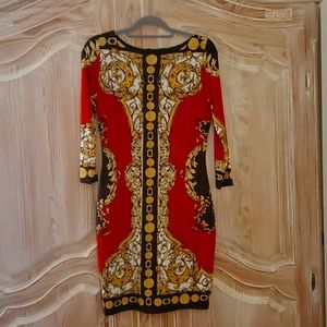 Cache dress with Versace pattern